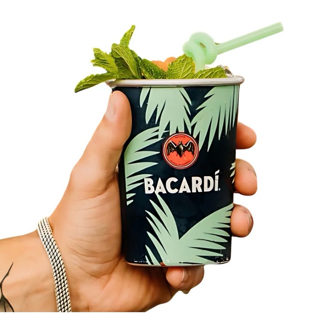 8 Bacardi Tropical Leaf Cup, new